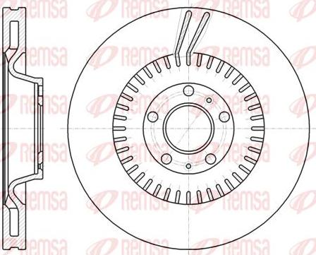 Kawe 61154 10 - Спирачен диск vvparts.bg