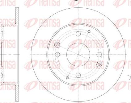 Kawe 61156 00 - Спирачен диск vvparts.bg