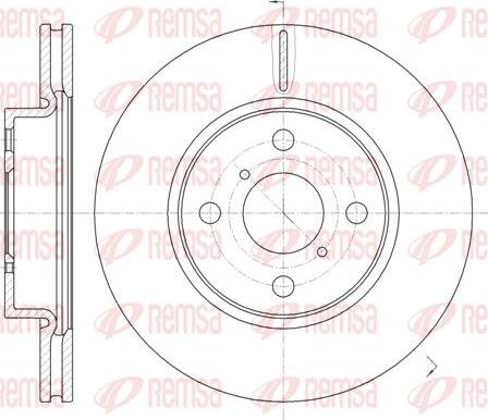 Kawe 61169 10 - Спирачен диск vvparts.bg