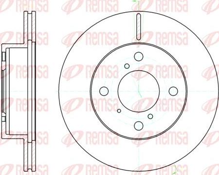 Kawe 61104 10 - Спирачен диск vvparts.bg