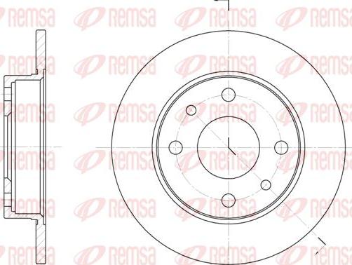 Kawe 6110 00 - Спирачен диск vvparts.bg