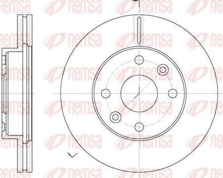 Kawe 61116 10 - Спирачен диск vvparts.bg