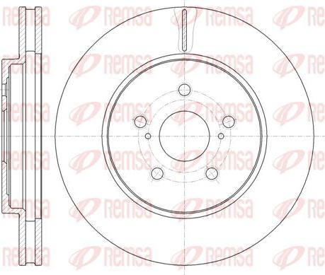 Kawe 61136 10 - Спирачен диск vvparts.bg