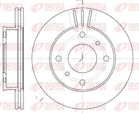 Kawe 6113 10 - Спирачен диск vvparts.bg