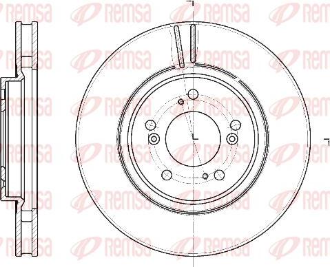 Kawe 61129 10 - Спирачен диск vvparts.bg