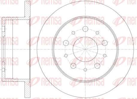 Kawe 61120 00 - Спирачен диск vvparts.bg