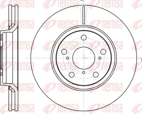 Kawe 61121 10 - Спирачен диск vvparts.bg