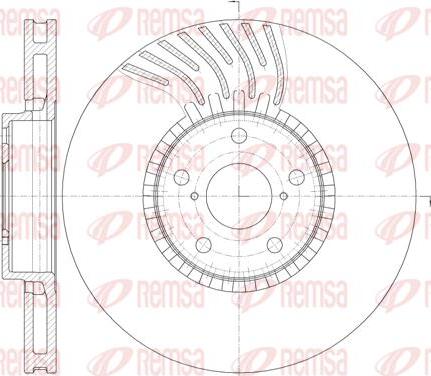 Kawe 61179 10 - Спирачен диск vvparts.bg