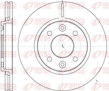 Kawe 6117 10 - Спирачен диск vvparts.bg