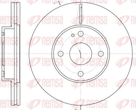 Kawe 6184 10 - Спирачен диск vvparts.bg