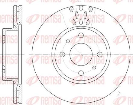 Kawe 6186 10 - Спирачен диск vvparts.bg