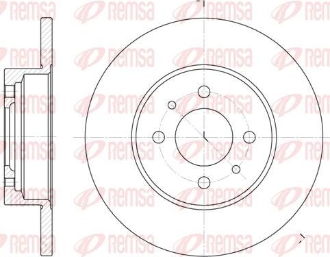 Kawe 6180 00 - Спирачен диск vvparts.bg