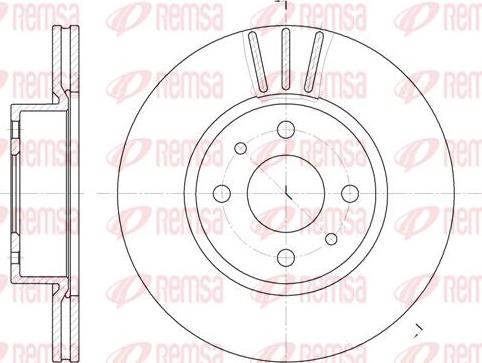 Kawe 6183 10 - Спирачен диск vvparts.bg