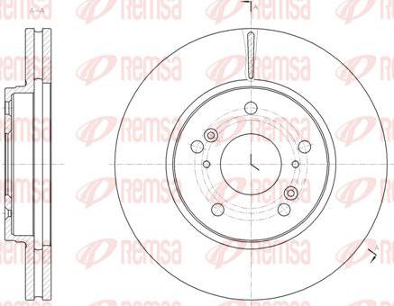 Kawe 61821 10 - Спирачен диск vvparts.bg