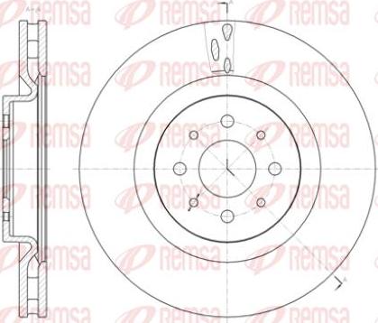 Kawe 61391 10 - Спирачен диск vvparts.bg