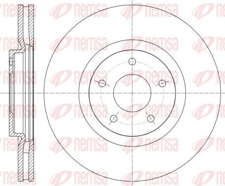 Kawe 61349 10 - Спирачен диск vvparts.bg