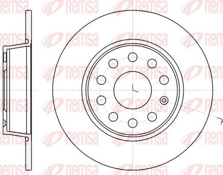 Kawe 61340 00 - Спирачен диск vvparts.bg