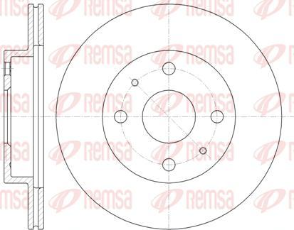 Kawe 61355 10 - Спирачен диск vvparts.bg