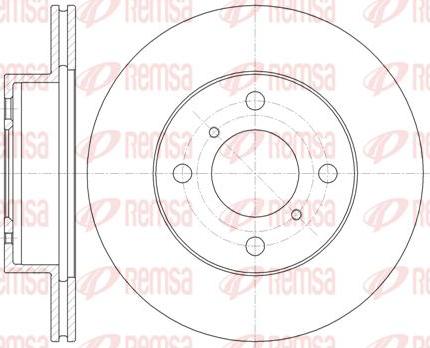 Kawe 61353 10 - Спирачен диск vvparts.bg