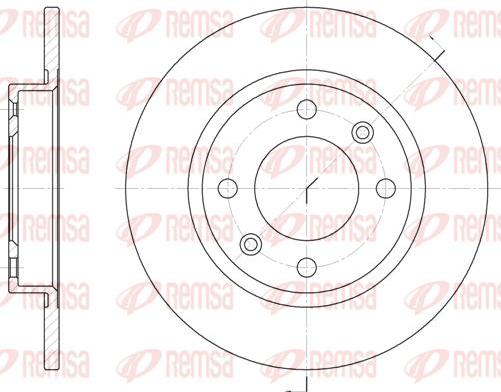 Kawe 6136 00 - Спирачен диск vvparts.bg