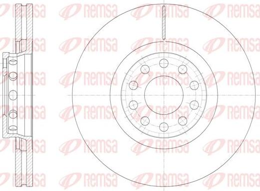 Kawe 61362 10 - Спирачен диск vvparts.bg