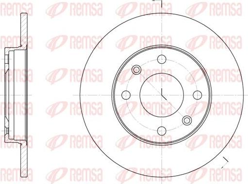 Kawe 6130 00 - Спирачен диск vvparts.bg