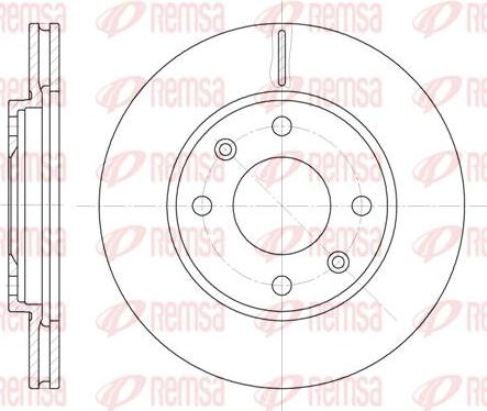 Kawe 6131 10 - Спирачен диск vvparts.bg