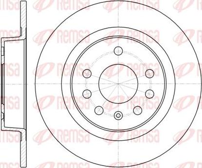 Kawe 61317 00 - Спирачен диск vvparts.bg