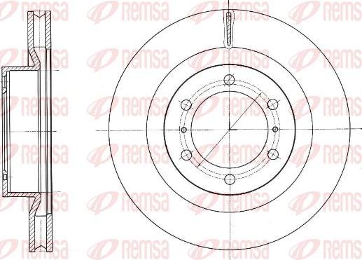 Kawe 61331 10 - Спирачен диск vvparts.bg