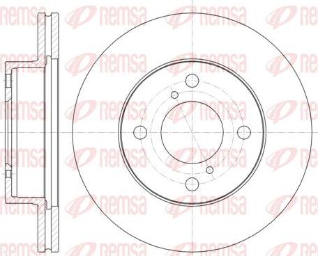 Kawe 61371 10 - Спирачен диск vvparts.bg