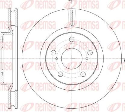 Kawe 61259 10 - Спирачен диск vvparts.bg