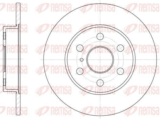 Kawe 61258 00 - Спирачен диск vvparts.bg