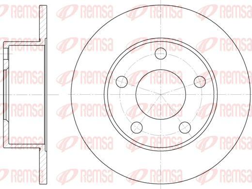 Kawe 6121 00 - Спирачен диск vvparts.bg