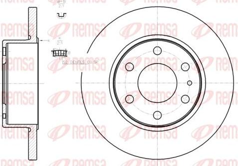 Kawe 61274 00 - Спирачен диск vvparts.bg