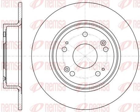 Kawe 61278 00 - Спирачен диск vvparts.bg