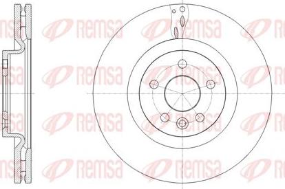 Kawe 61786 10 - Спирачен диск vvparts.bg