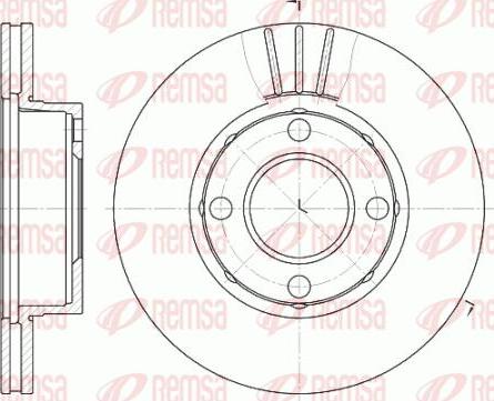 Kawe 6177 10 - Спирачен диск vvparts.bg