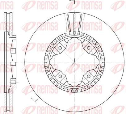 Kawe 6845 10 - Спирачен диск vvparts.bg