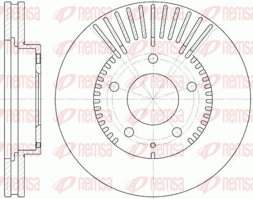 Kawe 6840 10 - Спирачен диск vvparts.bg