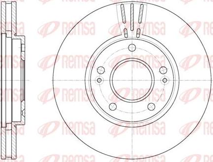 Kawe 6850 10 - Спирачен диск vvparts.bg