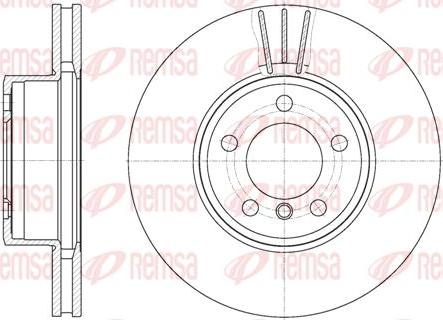 Kawe 6867 10 - Спирачен диск vvparts.bg