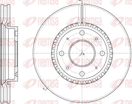 Remsa 6889.10 - Спирачен диск vvparts.bg