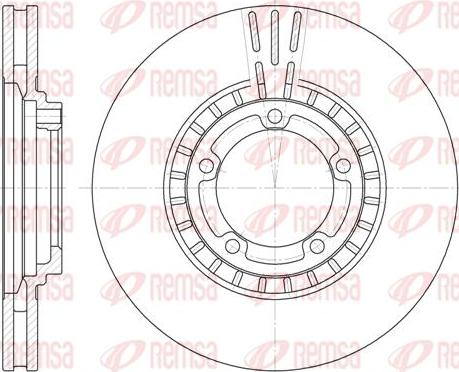 Kawe 6884 10 - Спирачен диск vvparts.bg