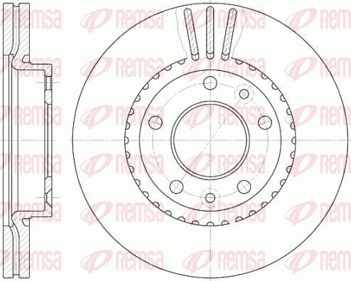 Kawe 6888 10 - Спирачен диск vvparts.bg