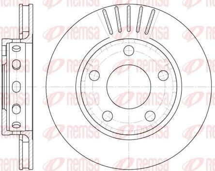 Kawe 6835 10 - Спирачен диск vvparts.bg