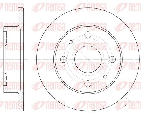 Kawe 6830 00 - Спирачен диск vvparts.bg