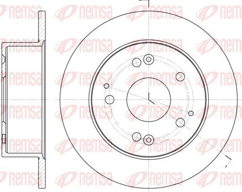 Kawe 6875 00 - Спирачен диск vvparts.bg