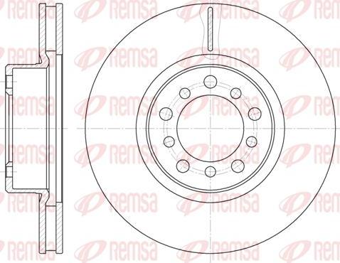 Kawe 6345 10 - Спирачен диск vvparts.bg