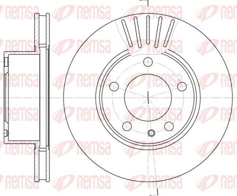 Kawe 6357 10 - Спирачен диск vvparts.bg