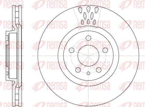 Kawe 6305 10 - Спирачен диск vvparts.bg